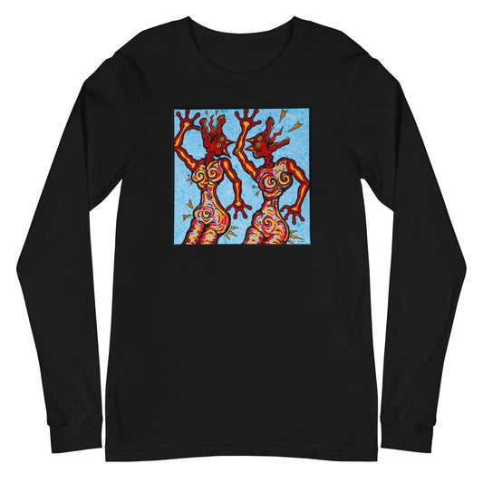 Dancing Dogz 3. Unisex Long Sleeve Tee