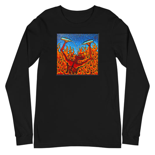 Fire Water. Unisex Long Sleeve Tee