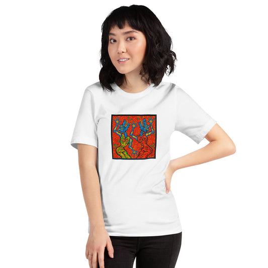 Dancing Dogs 5. Unisex t-shirt